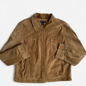 Vintage light brown leather jacket